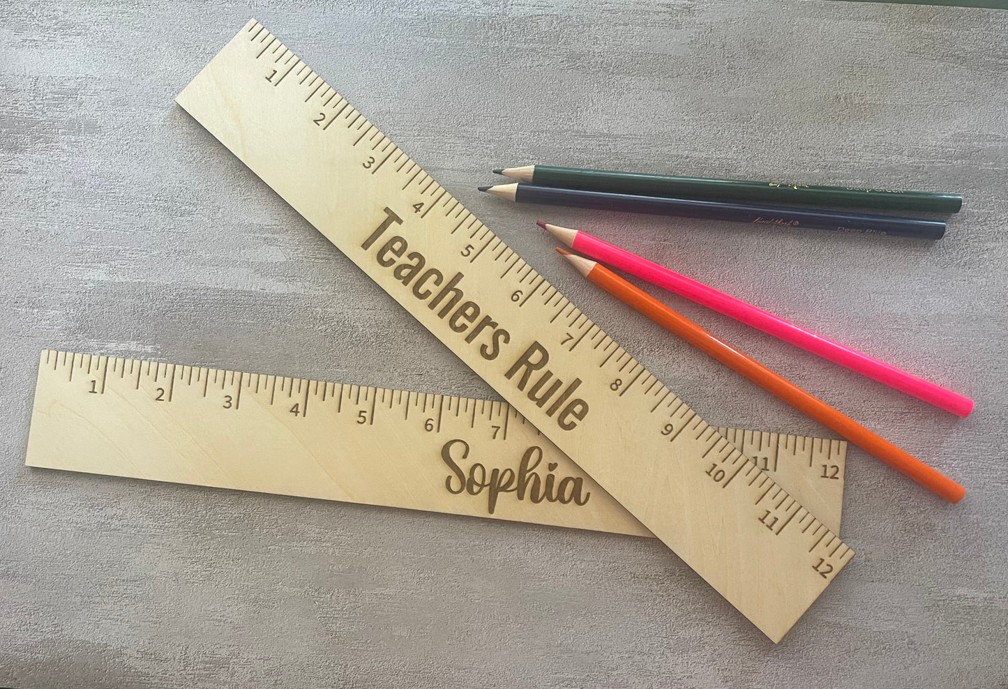 Personalized Wooden Rulers