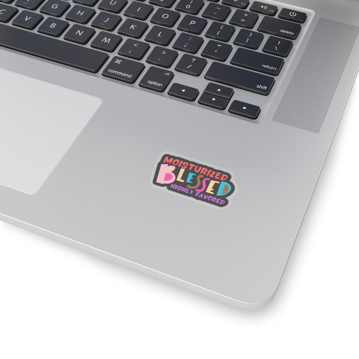 MOISTURIZED, BLESSED STICKER