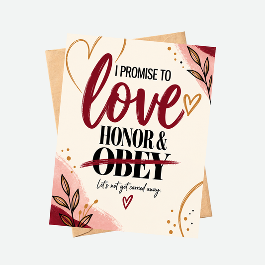 Love Honor & Obey | GC-WED005