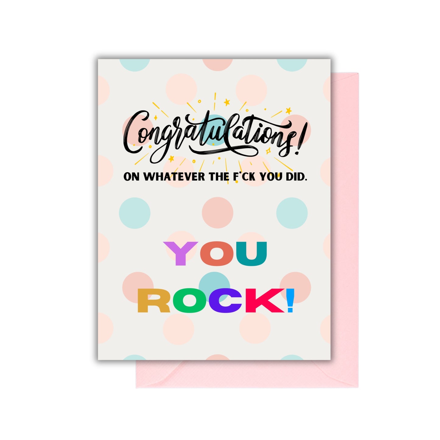 CONGRATULATIONS ON WHATEVER CARD
