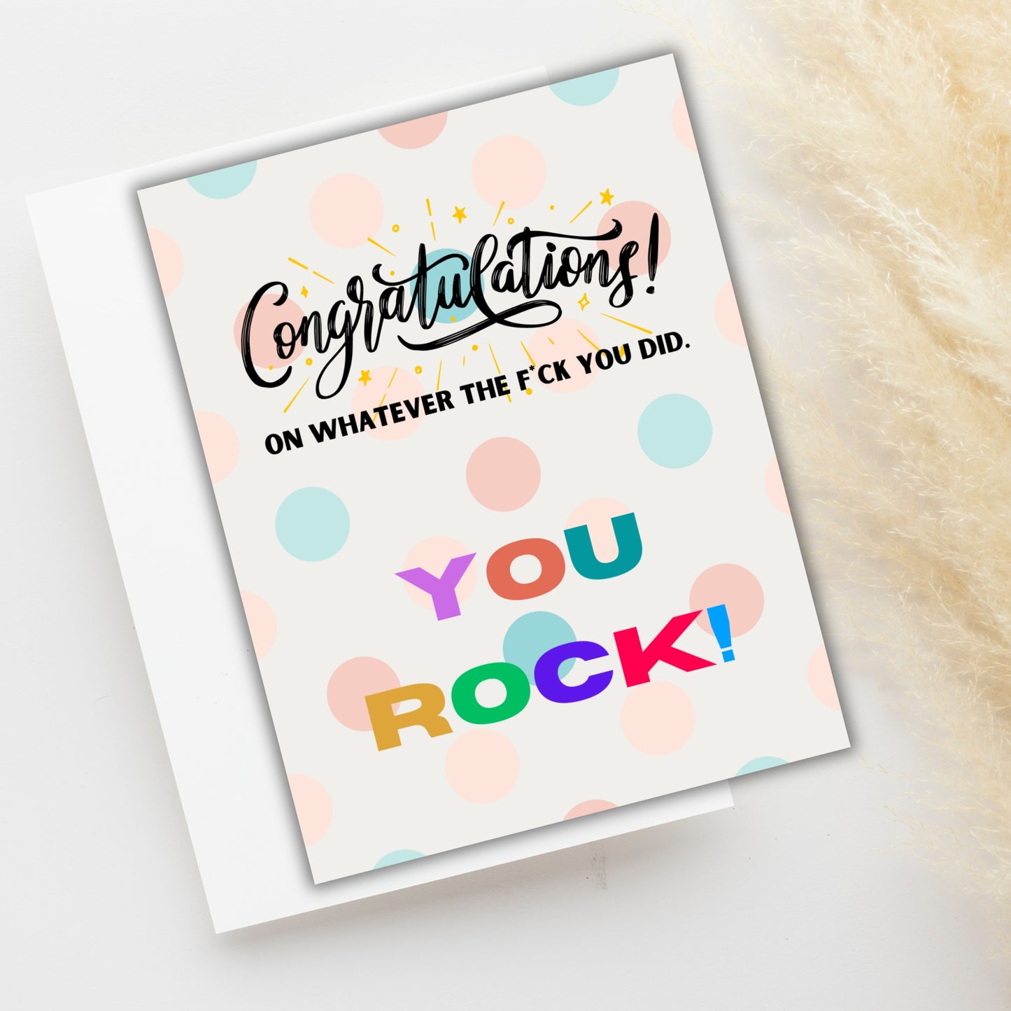 CONGRATULATIONS ON WHATEVER CARD