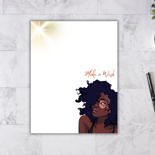 MAKE A WISH Notepad