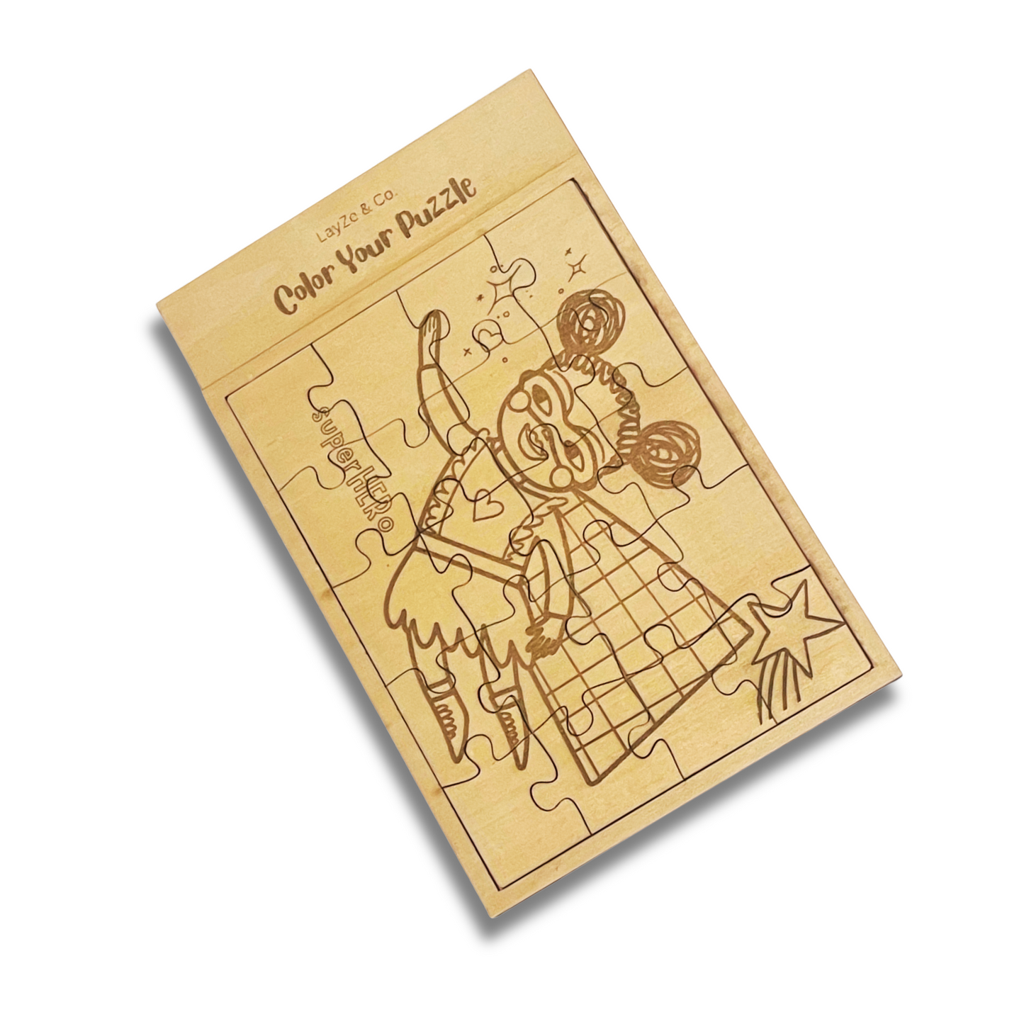 Mini Wooden Jigsaw Puzzle | SuperHERo | 20 Pieces