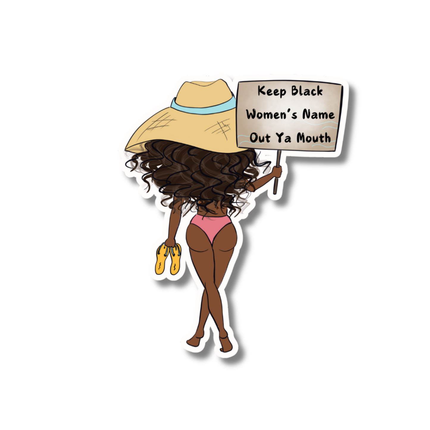 OUT YA MOUTH STICKER