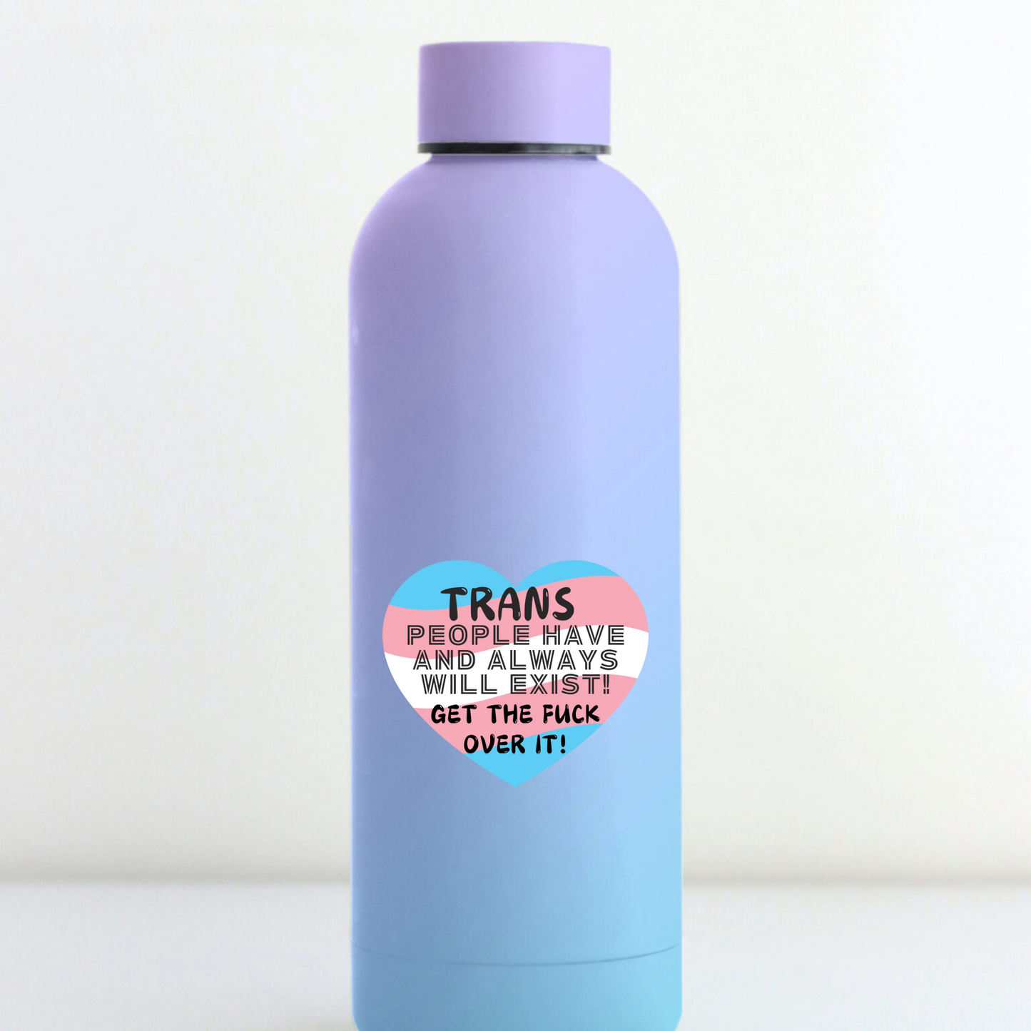 TRANS PEOPLE EXIST STICKER