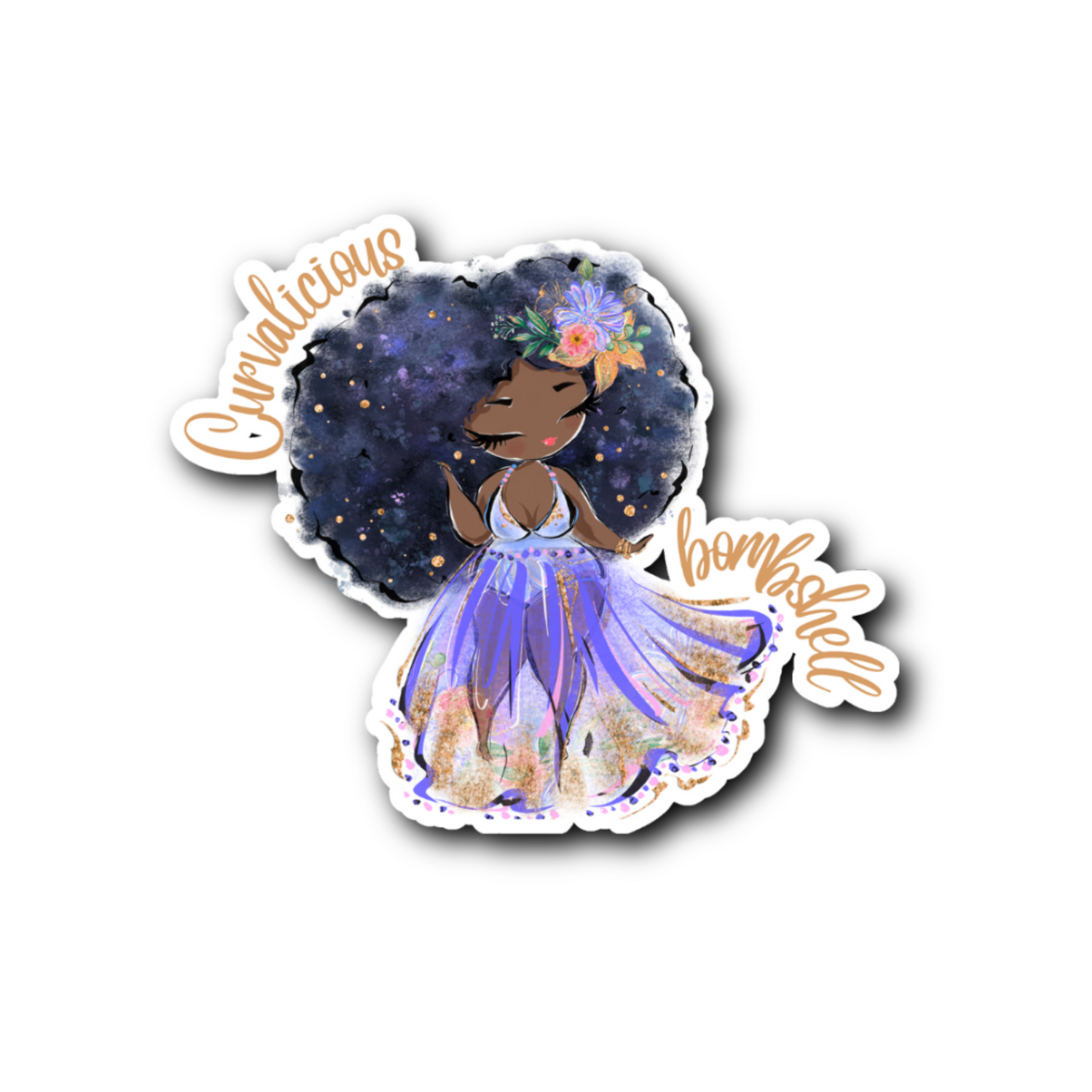 CURVALICIOUS STICKER