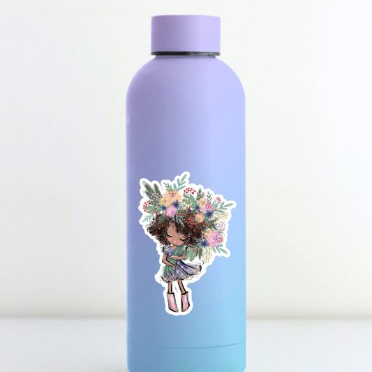 STI-0001 | STICKER - LITTLE FLOWER GIRL