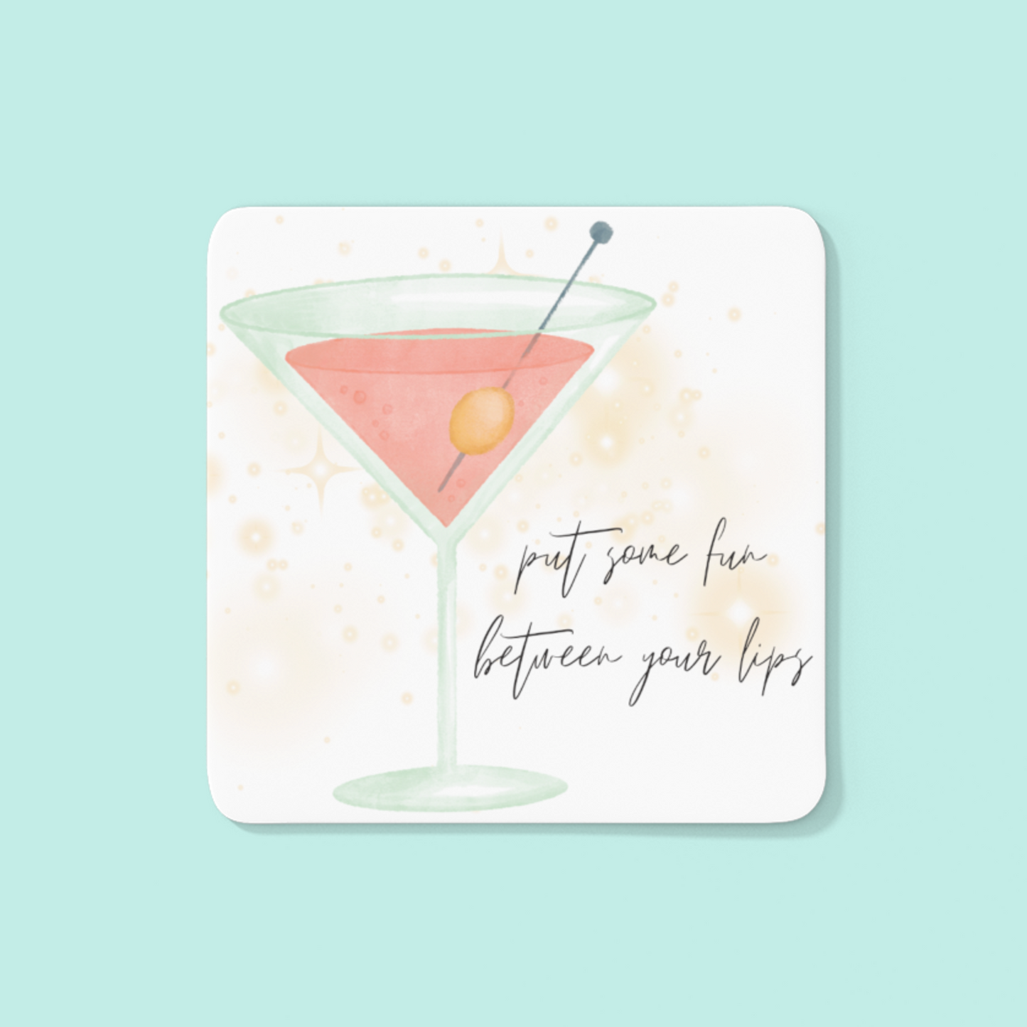 Drink Coaster - Martini