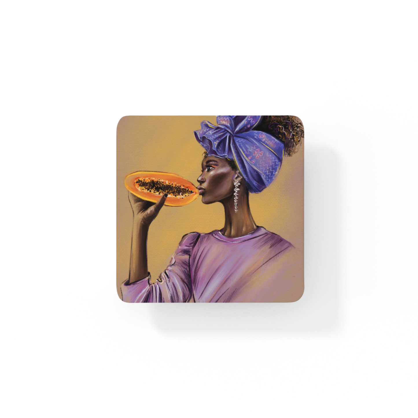 Drink Coaster - Papaya