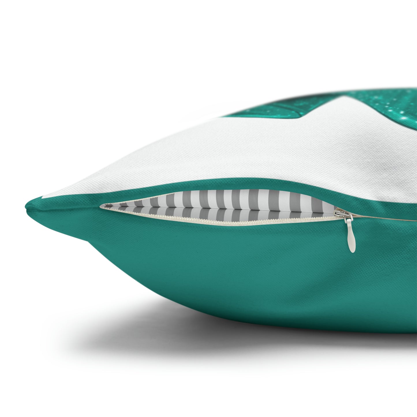 Holiday Accent Pillow - Happy Holidays Teal