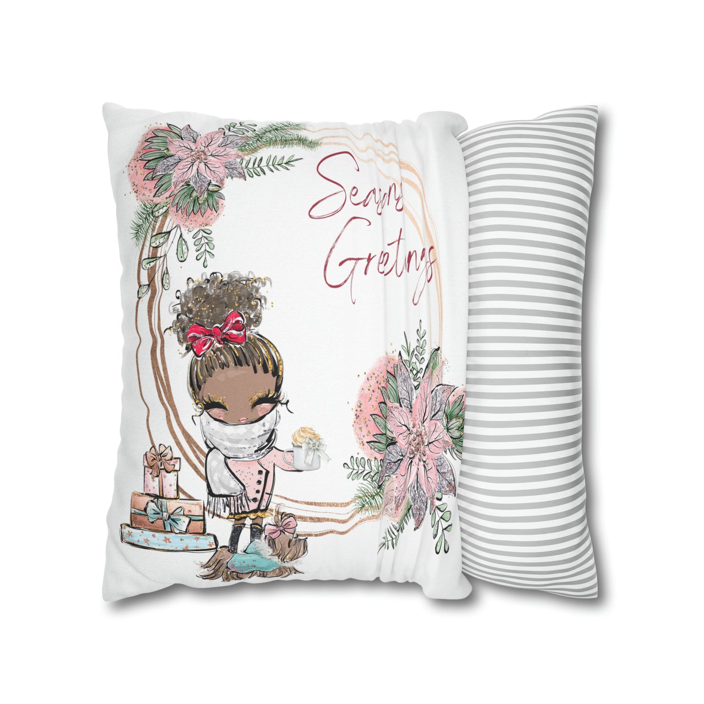 Holiday Accent Pillow - Seasons Greetings