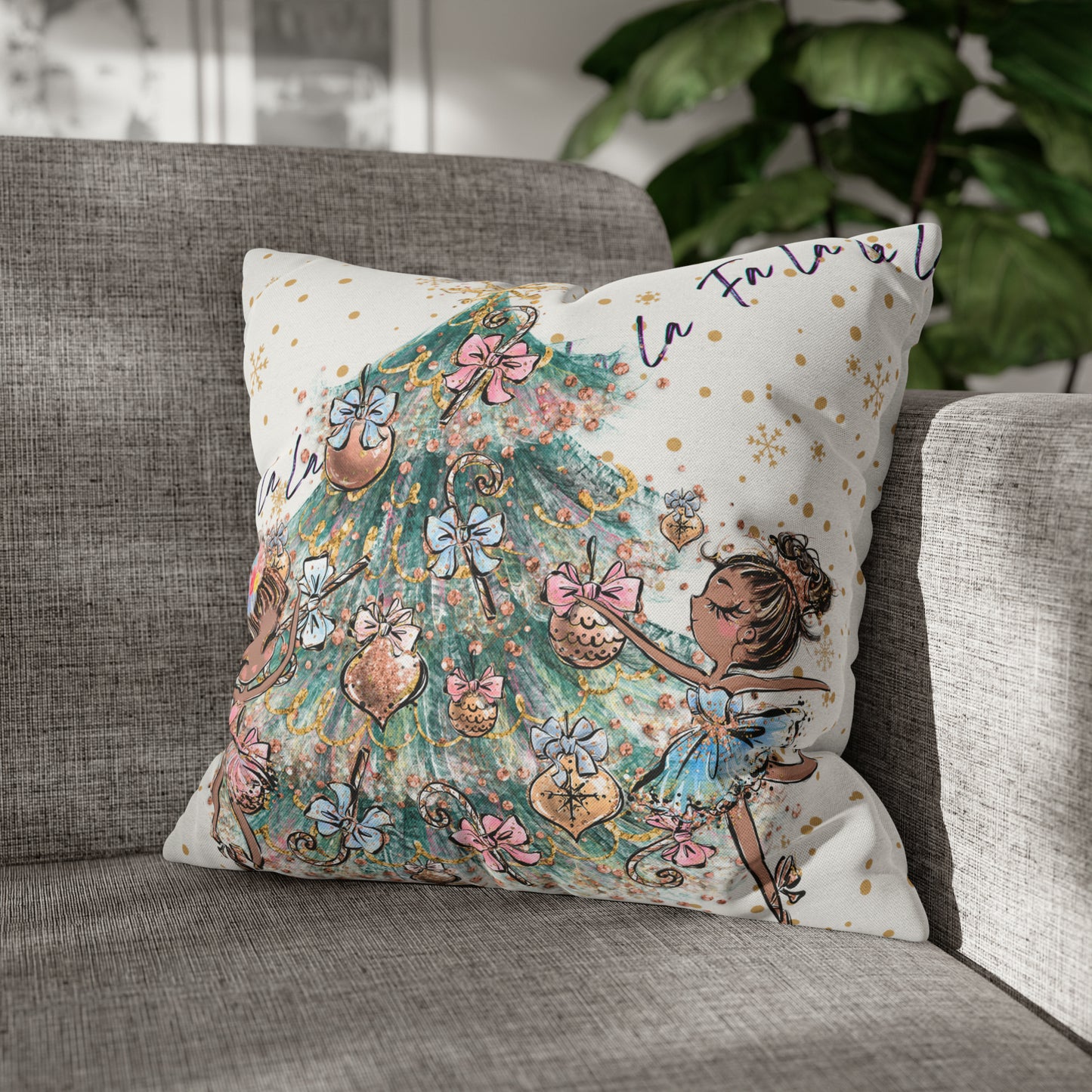 Holiday Accent Pillow - Around the Tree