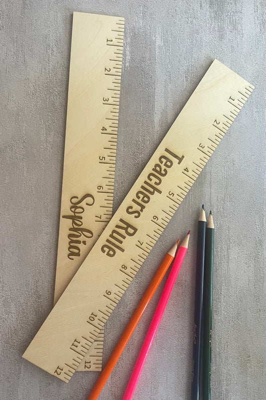 Personalized Wooden Rulers