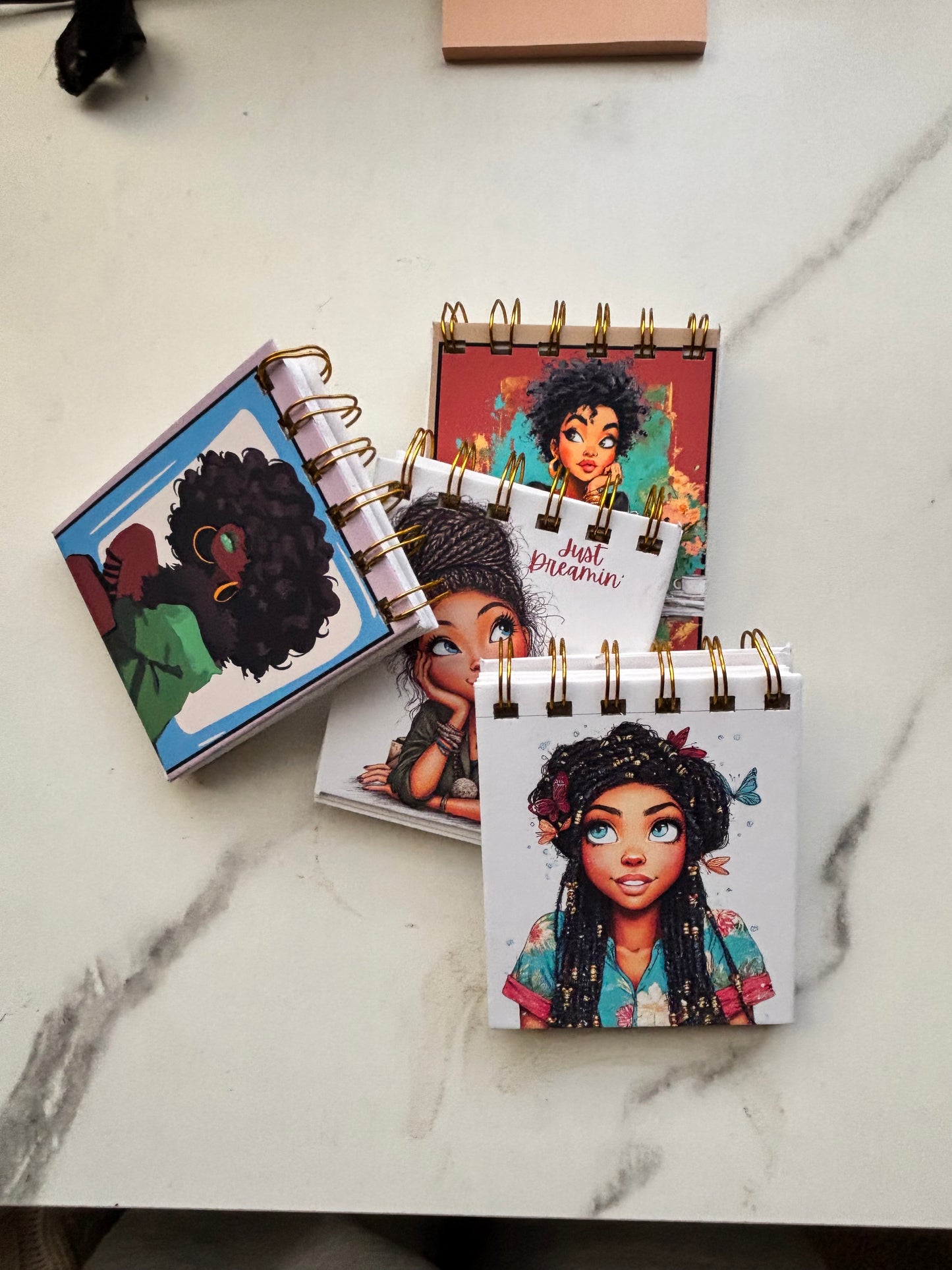Pocket Notebook | Black Girl with Butterflies