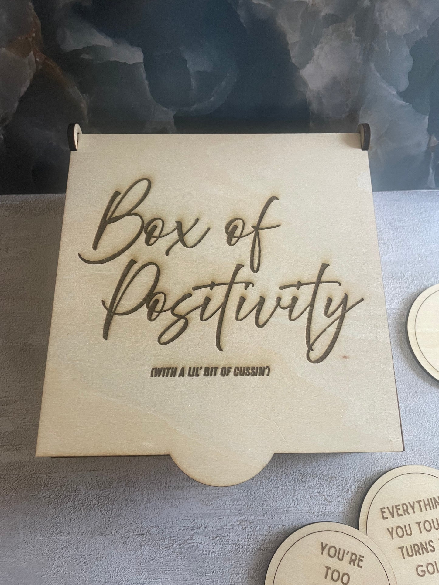 Box of Positivity, Affirmation Chips, Adult Affirmations