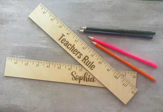 Personalized Wooden Rulers