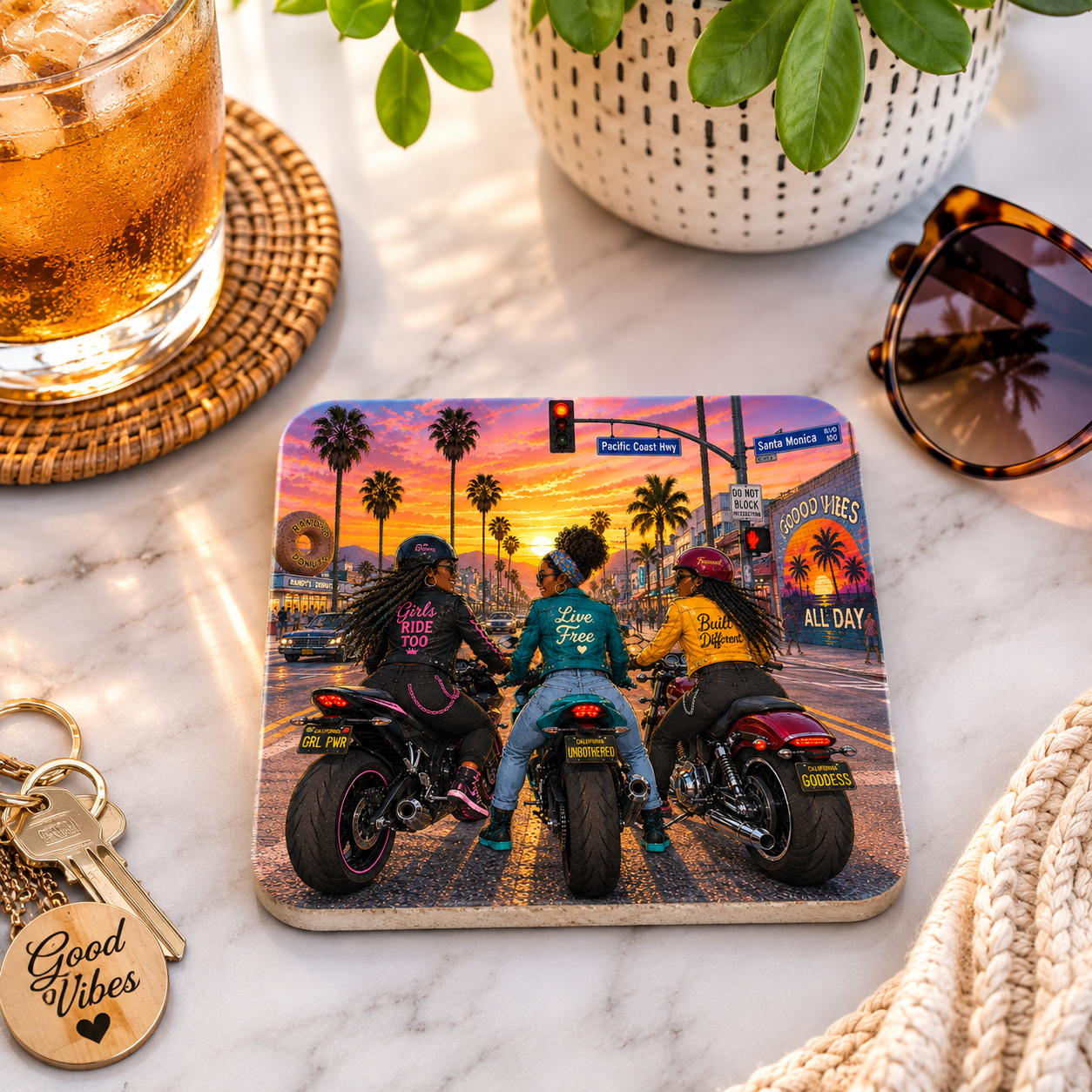 Drink Coasters | California Crusin'