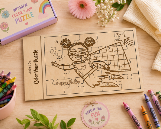 Mini Wooden Jigsaw Puzzle | SuperHERo | 20 Pieces