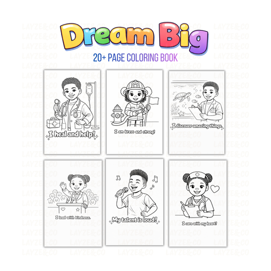Dream Big Digital Coloring Book