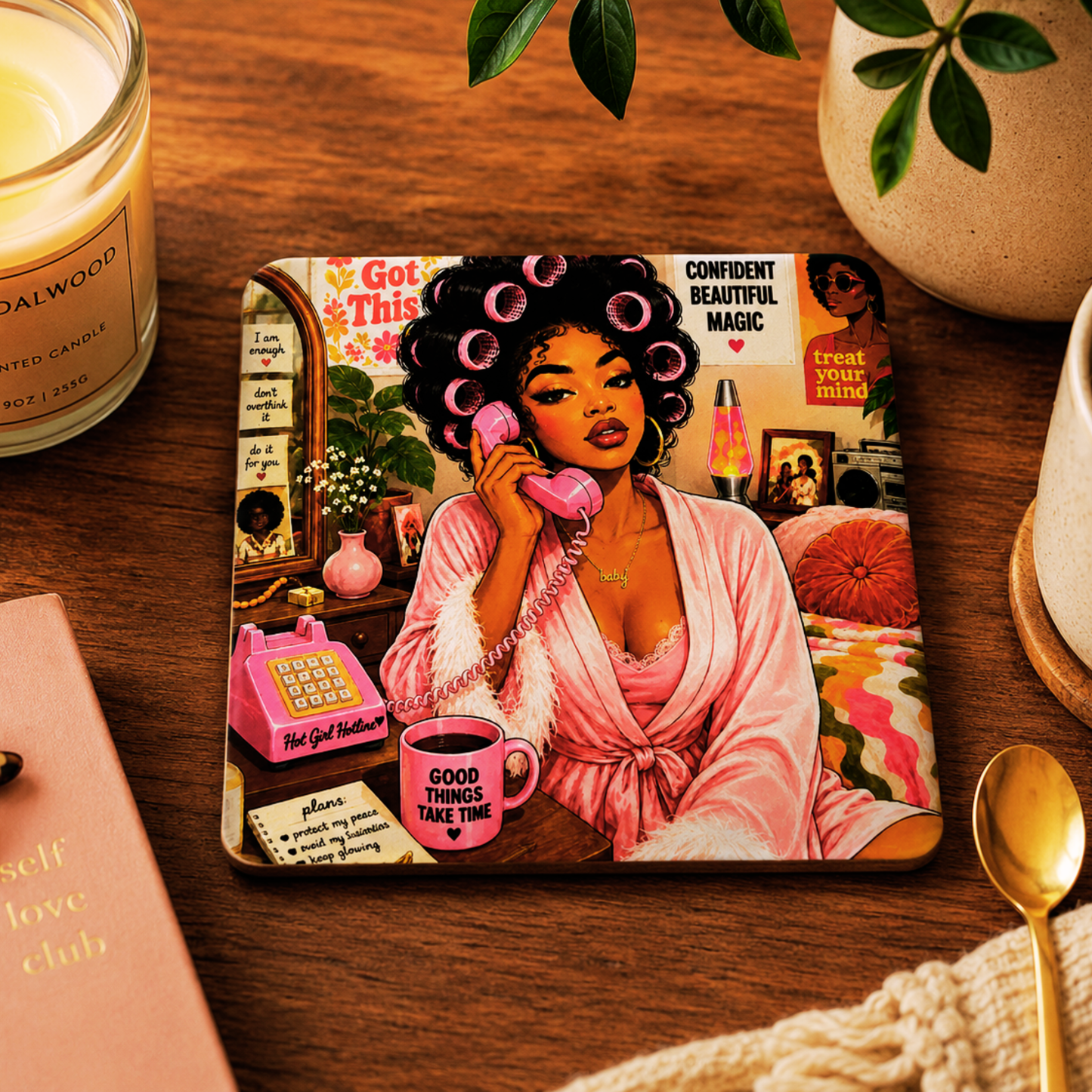 Drink Coasters | Rocking Curlers