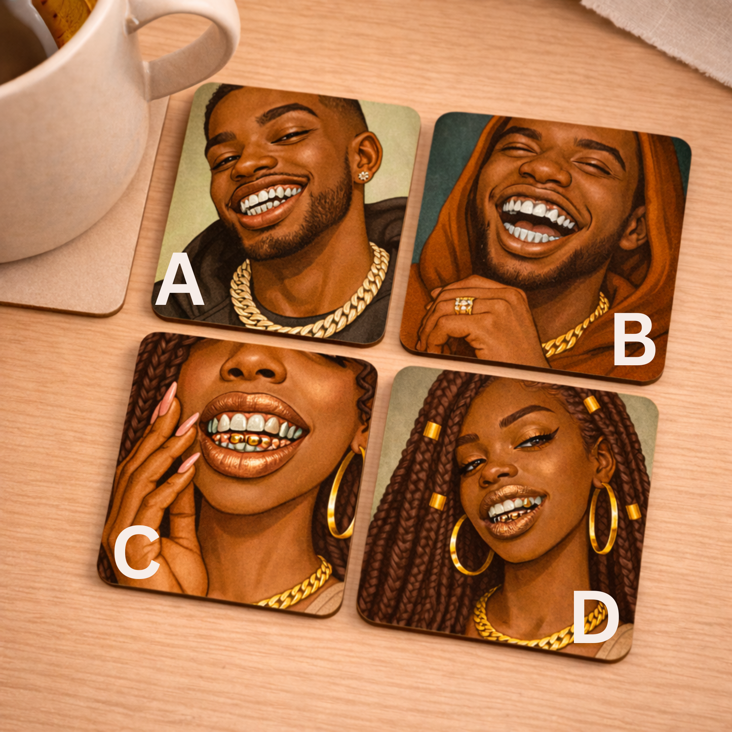 Drink Coasters | Let Me See Your Grill