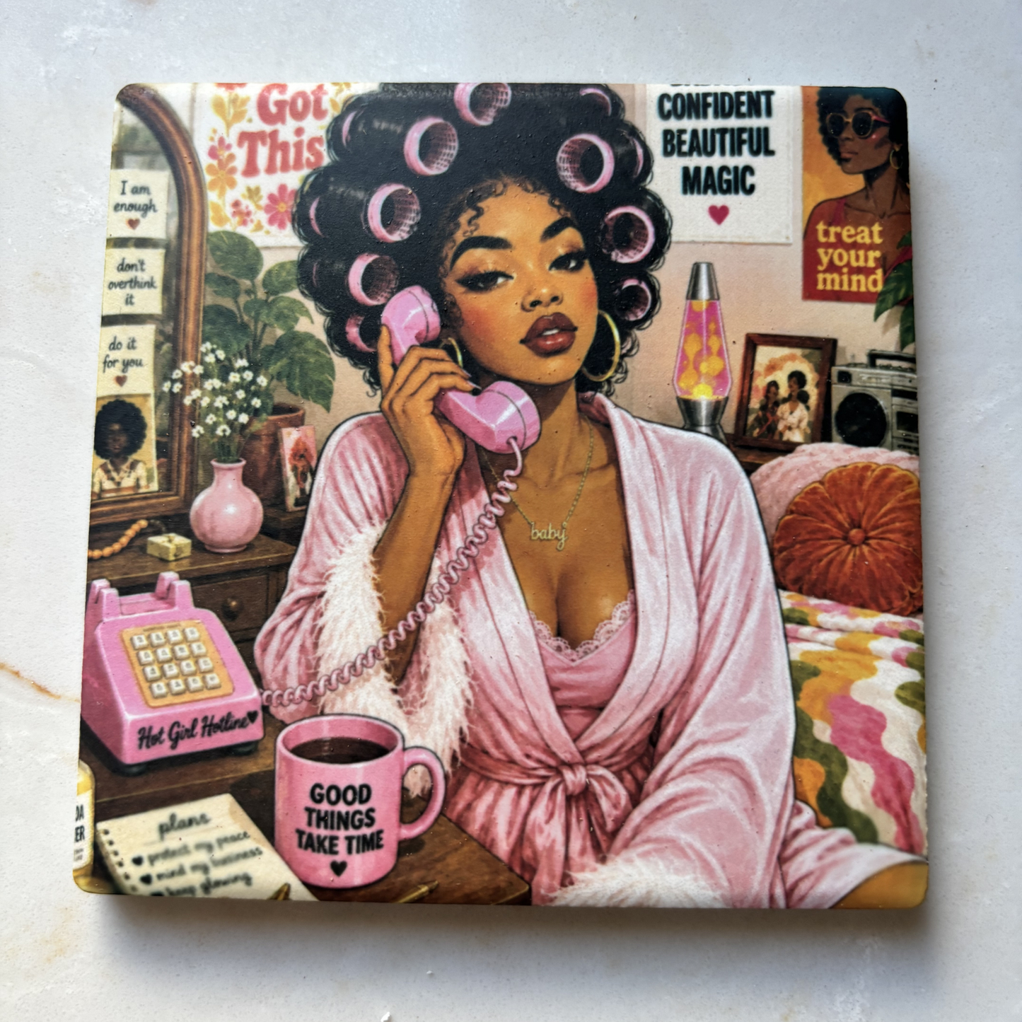 Drink Coasters | Rocking Curlers
