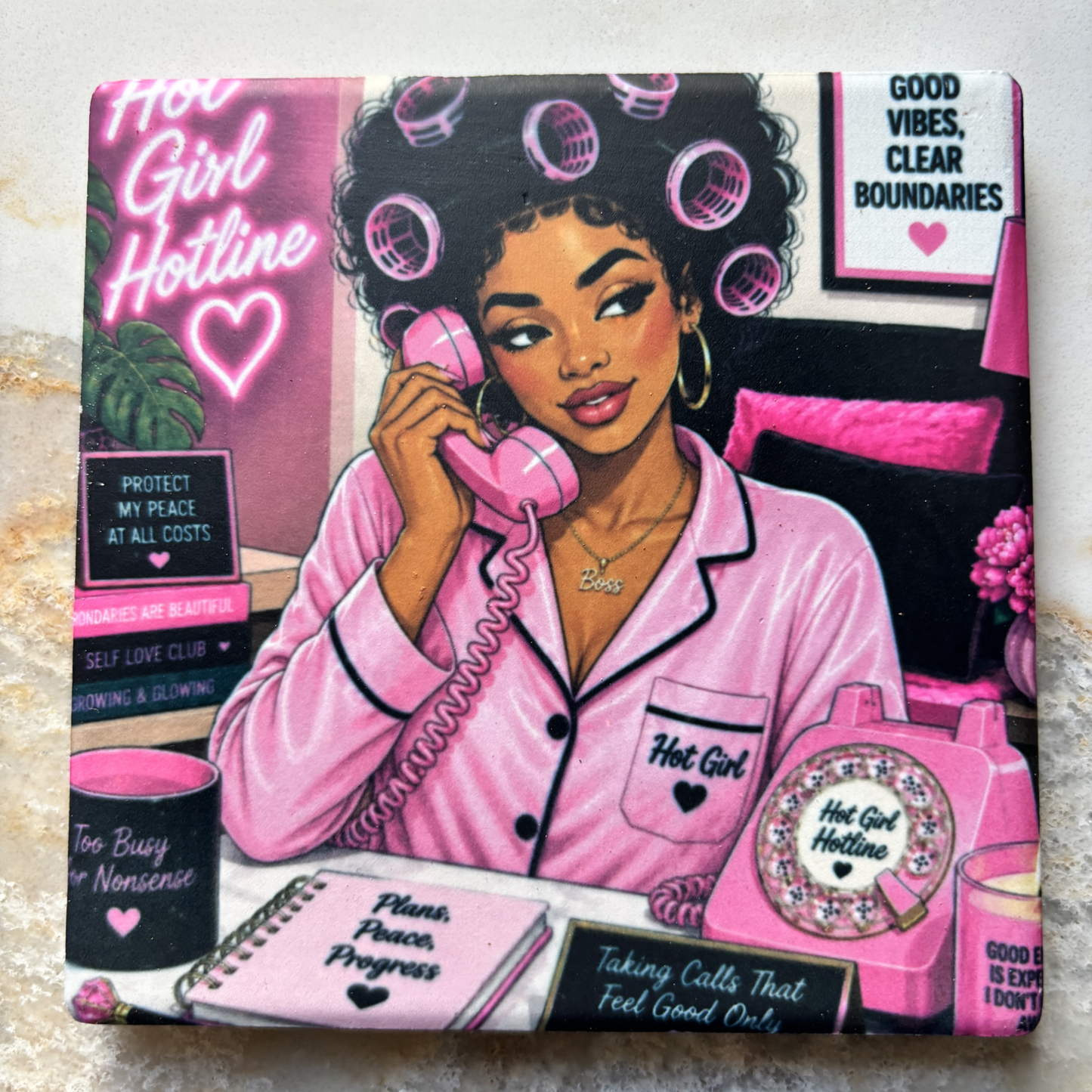 Drink Coasters | Rocking Curlers