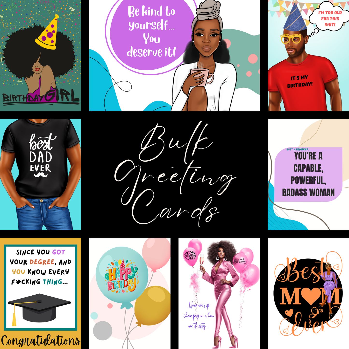 Bulk Greeting Cards | Mix & Match Card Set | 5–20 Card Bundle | Gift Ready Stationery