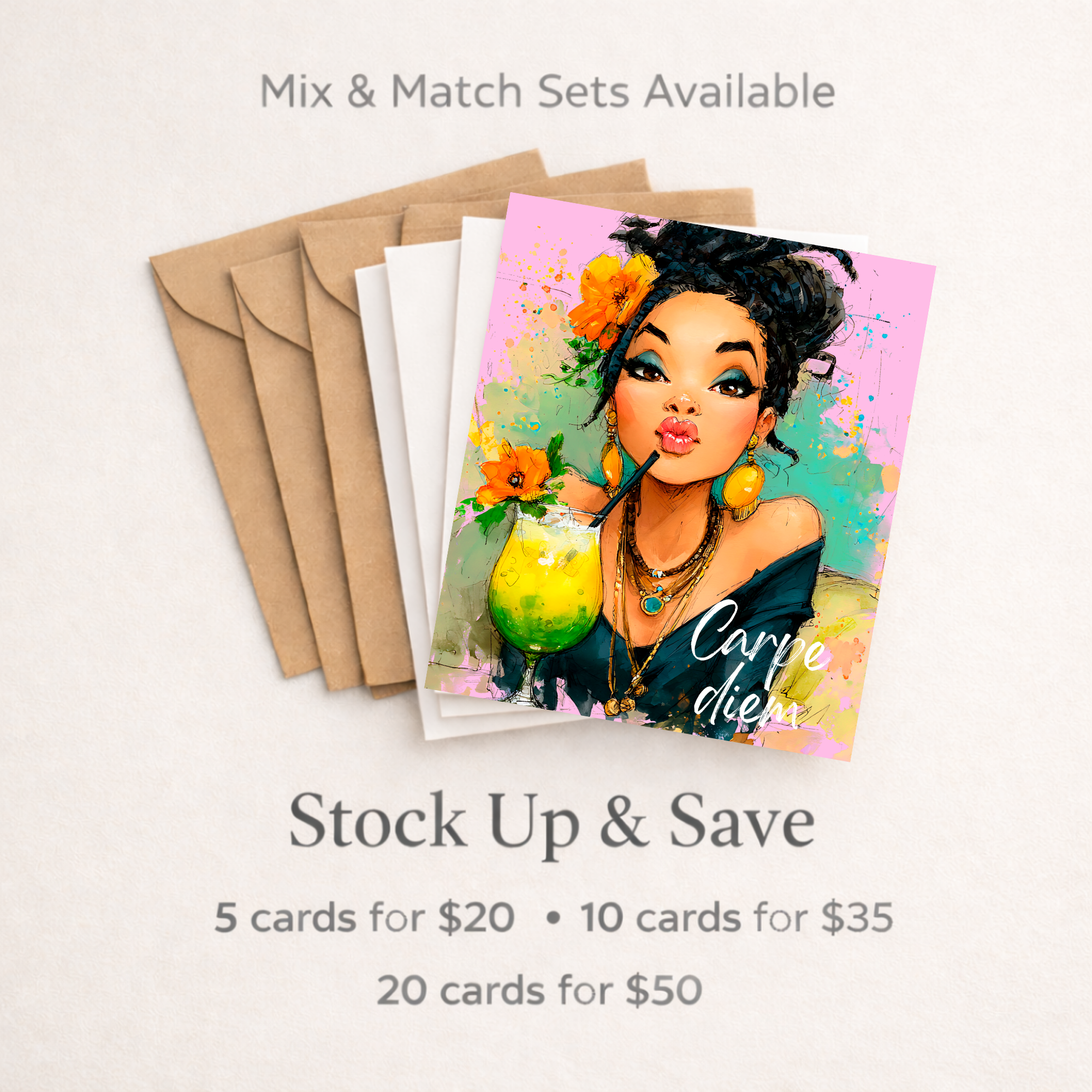 Bulk Greeting Cards | Mix & Match Card Set | 5–20 Card Bundle | Gift R ...