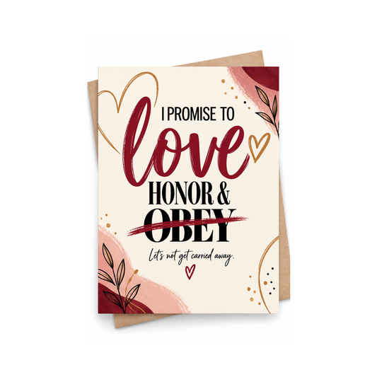 Love Honor & Obey | GC-WED005