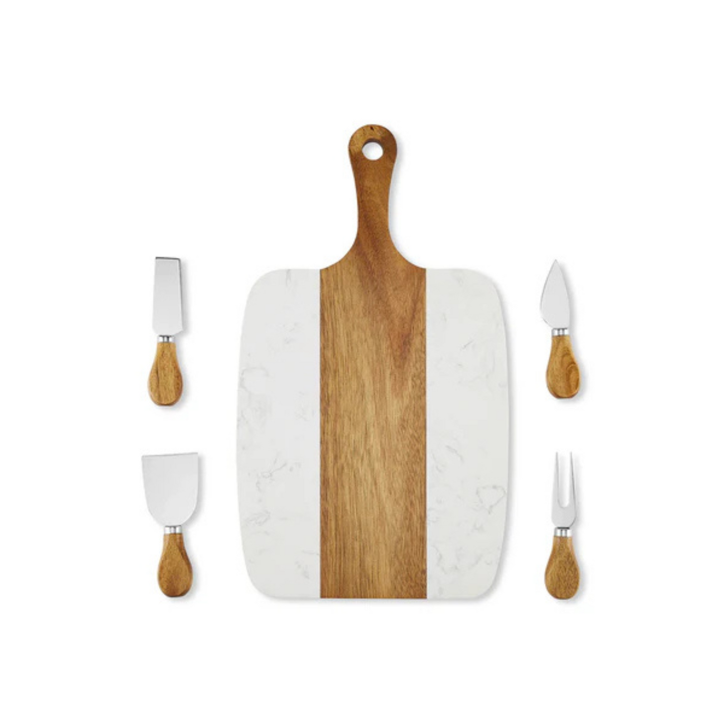 Personalized Marble & Wood Cutting Board