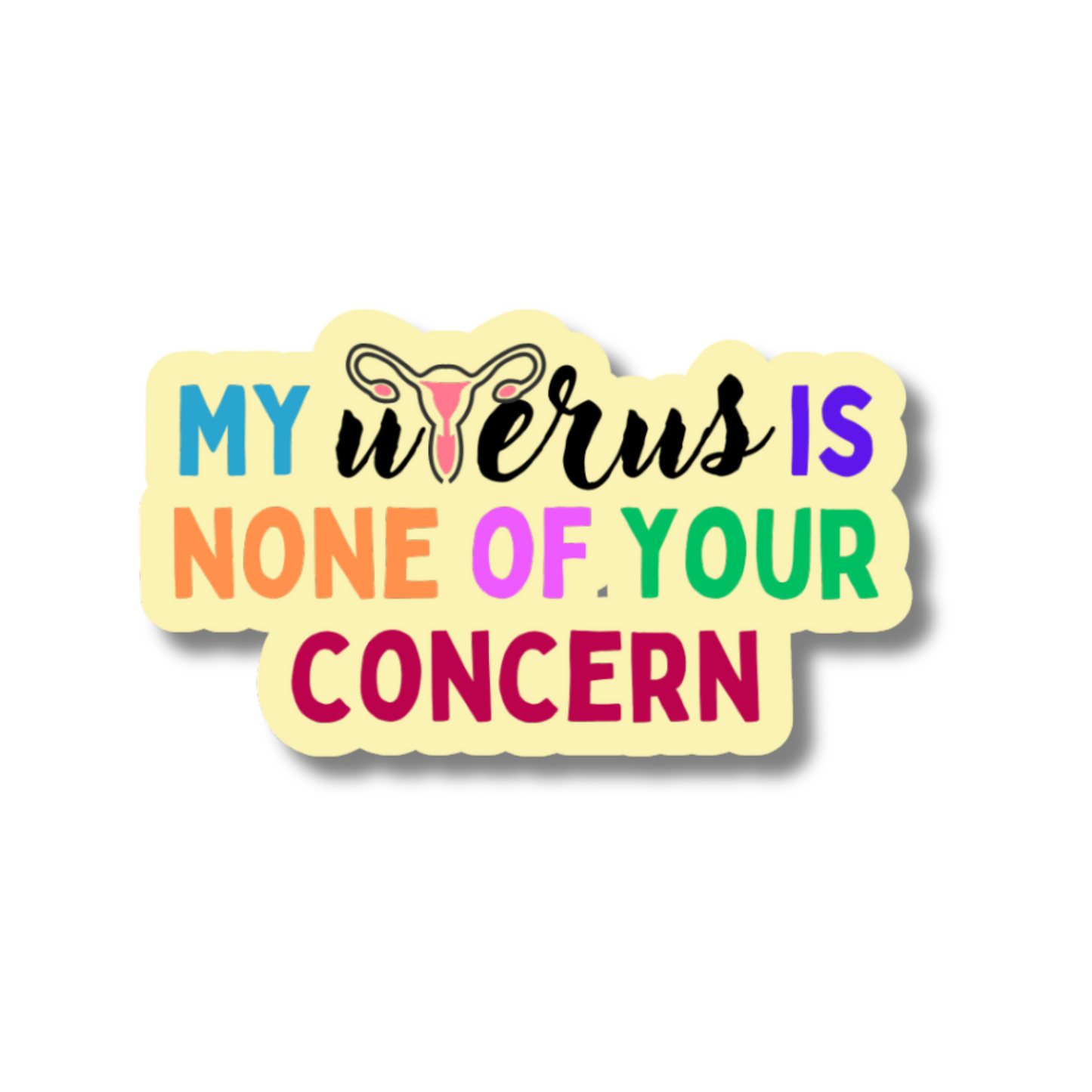 STICKER - My Uterus is None of Your Concern