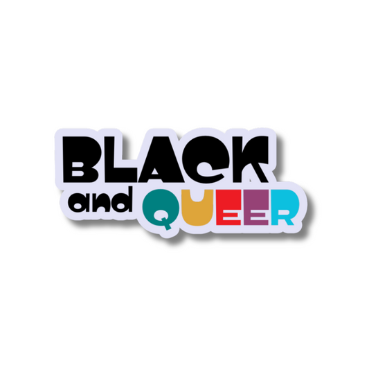 STI-0047 | STICKER - Black & Queer