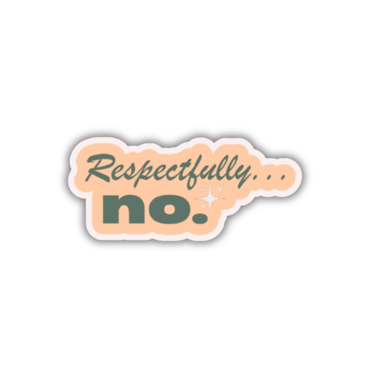 STI-0022 | STICKER - Respectfully, No!