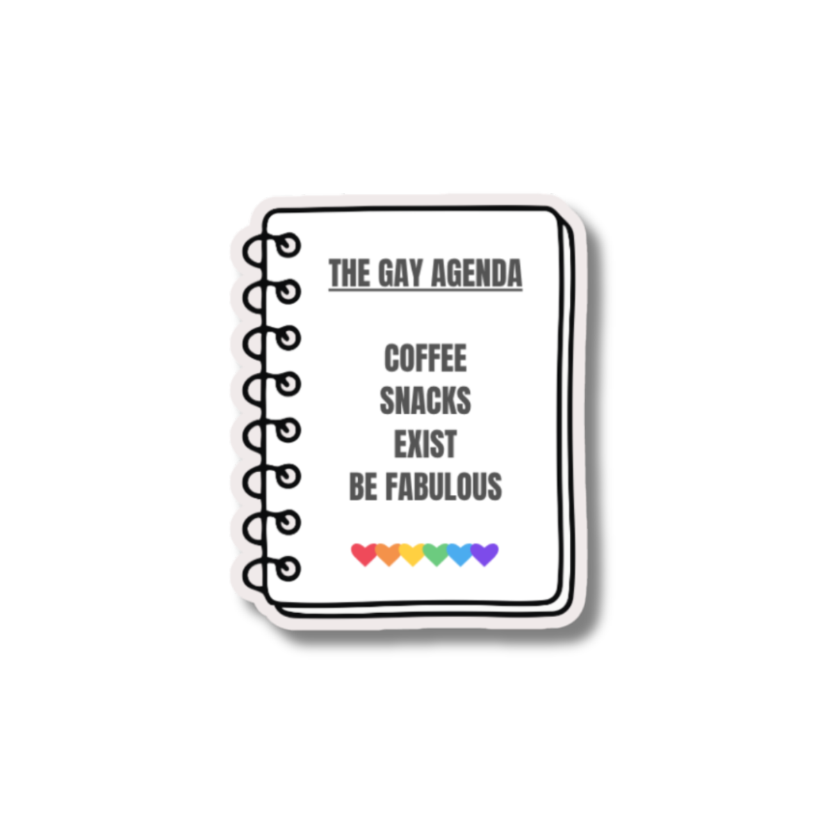 STI-0050 | STICKER - The Gay Agenda