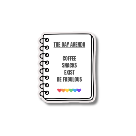 STI-0050 | STICKER - The Gay Agenda