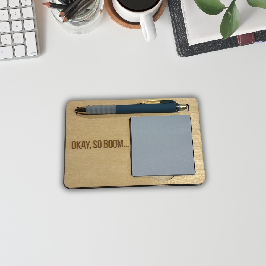 Culture Inspired Wooden Sticky Note Holders