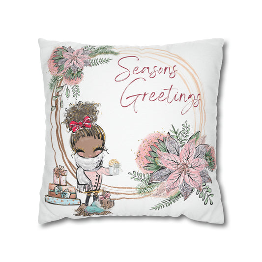 Holiday Accent Pillow - Seasons Greetings