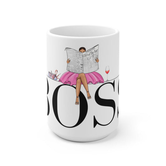 BOSS  - 15oz Ceramic Coffee Mug