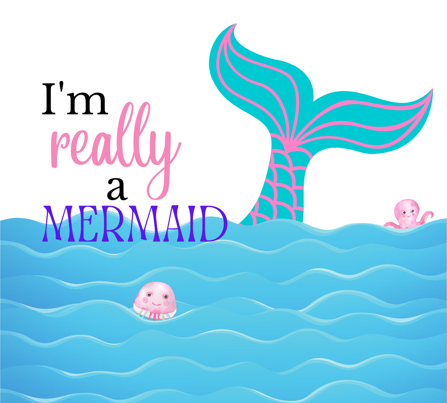I am REALLY a Mermaid 20 oz Skinny Tumbler